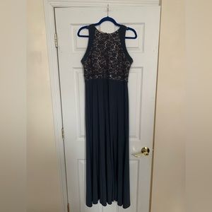 Formal Night Way Blue Maxi Dress - 14P